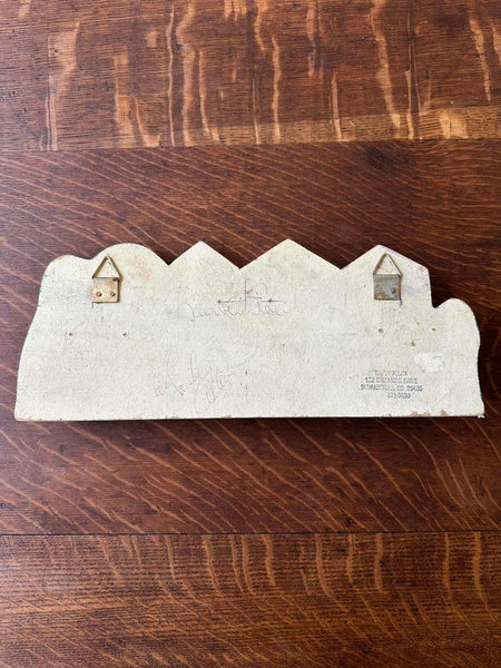 Hand Painted Wooden Key Hooks Wall Plaque