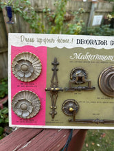 Load image into Gallery viewer, Vintage Antique Brass and Spanish Gold Mediterranean Cabinet Accessories Display Case
