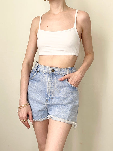 Vintage Lightwash Blue Cotton Denim Jeans (23”)