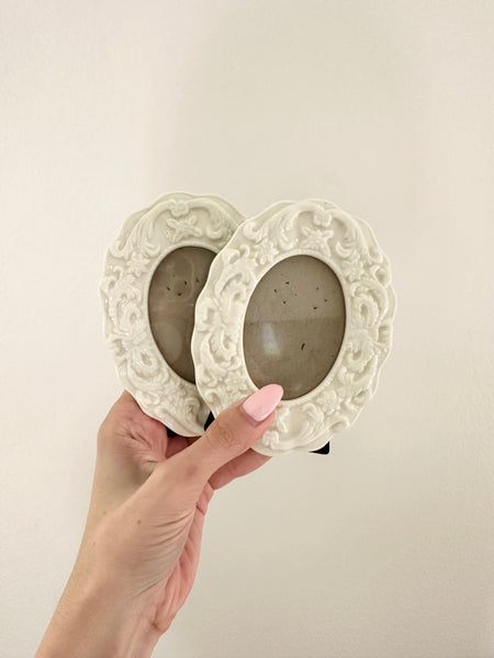 Tiny Mini Vintage Shabby Chic Picture Frames