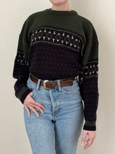 Load image into Gallery viewer, Forest Green 80s 90s Sweater (XXS)
