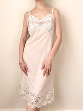 Load image into Gallery viewer, Vintage 1950s White Lace Slip Dress (S)
