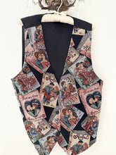 Load image into Gallery viewer, Rare 90s Vintage Romance Novel Tapestry Vest (S/M)
