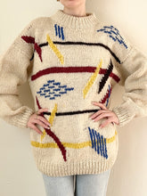 Load image into Gallery viewer, 60s Hand Knit Wool Ecuadorian Sweater (M/L)

