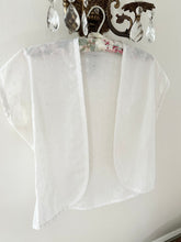 Load image into Gallery viewer, White Cotton Eyelet Vintage Bolero Vest (S)
