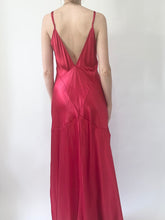 Load image into Gallery viewer, Victoria’s Secret Red Pure Silk Slip Gown (XS)
