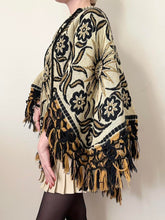 Load image into Gallery viewer, 60s Reversible Celestial Sun Boho Tapestry Poncho (OS)

