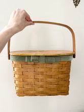 Load image into Gallery viewer, 1950s Handmade Floral Rose Basket Purse
