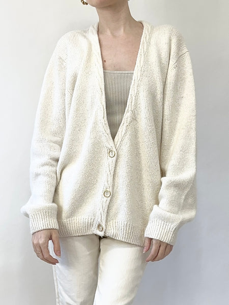 Vanilla Bean Lux Blend Cardigan Sweater (M)