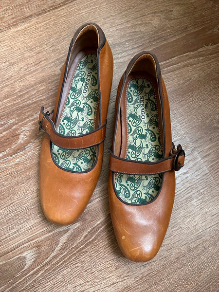 Brown Leather Mary Janes (8)
