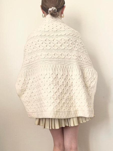 Pure Merino Wool Irish Poncho (OS)