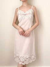 Load image into Gallery viewer, Vintage 1950s White Lace Slip Dress (S)
