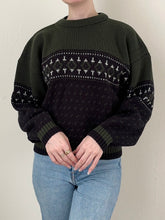 Load image into Gallery viewer, Forest Green 80s 90s Sweater (XXS)
