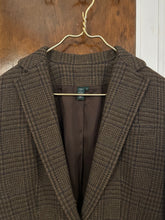 Load image into Gallery viewer, Vintage Wool Ralph Lauren Brown Plaid Blazer (8)
