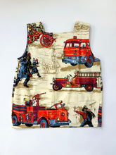 Load image into Gallery viewer, Vintage Hand Made Firefighter Novelty Skirt &amp; Top Set (S/M)
