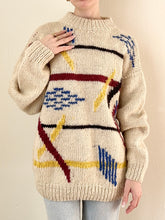 Load image into Gallery viewer, 60s Hand Knit Wool Ecuadorian Sweater (M/L)
