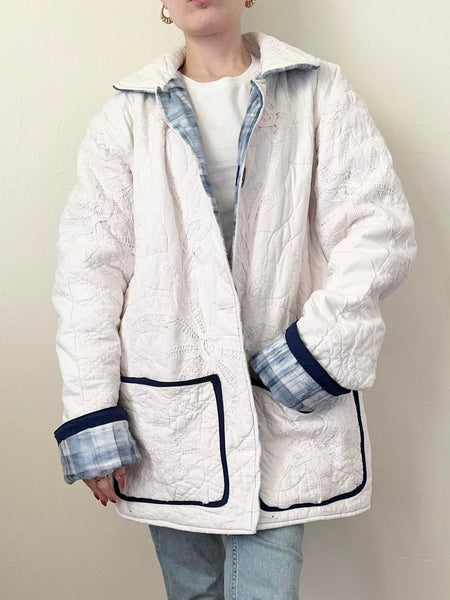 Hand Made Reversible Vintage Quilt Jacket (M/L)