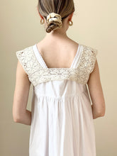 Load image into Gallery viewer, Antique Edwardian Crochet Floral Yoke Collar
