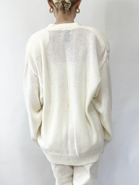 Funfetti Bows Cardigan Sweater (L)