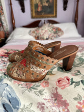 Load image into Gallery viewer, Bohemian Studded Patchwork Tapestry Mule Clogs (6.5)
