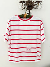 Load image into Gallery viewer, 1986 Coca-Cola Red &amp; White Striped Single Stitch T-Shirt (M)
