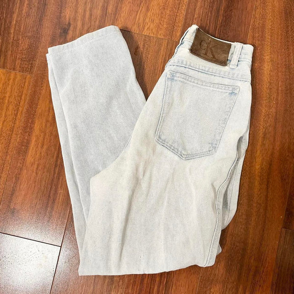 Vintage Calvin Klein Lightwash 100% Cotton Denim Jeans (24”)