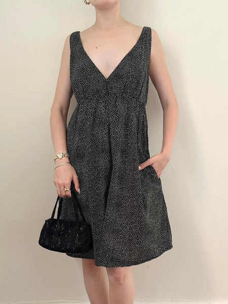 Vintage Chic Polka Dot Mini Dress (M)