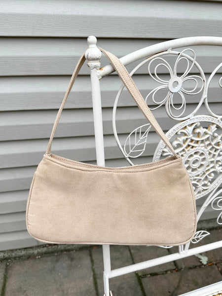 Vintage Victoria’s Secret Dream Angels Nude Suede Lace Purse