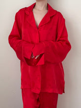 Load image into Gallery viewer, Pure Silk Red Roses Pajama Set (M)
