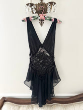 Load image into Gallery viewer, Black Swan Lace Tutu Slip Dress (L)
