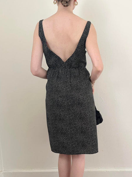 Vintage Chic Polka Dot Mini Dress (M)