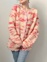 Load image into Gallery viewer, 60s Sunset Hand Knit Italian Cardigan Sweater (M)
