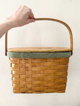 Load image into Gallery viewer, 1950s Handmade Floral Rose Basket Purse
