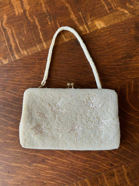 Vintage 1950s Beaded Handbag Purse