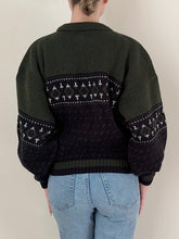 Load image into Gallery viewer, Forest Green 80s 90s Sweater (XXS)
