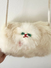 Load image into Gallery viewer, 1940s 1950s White Ivory Kitten Fur Hand Muff
