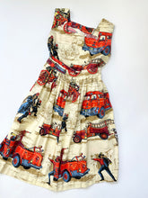 Load image into Gallery viewer, Vintage Hand Made Firefighter Novelty Skirt &amp; Top Set (S/M)
