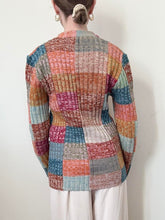Load image into Gallery viewer, 70s Colorful Autumn Cardigan Sweater (S)
