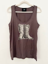 Load image into Gallery viewer, Vintage Dolce &amp; Gabbana Brown Cowboy Boots Tank Top (XL)
