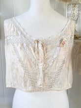 Load image into Gallery viewer, Silk Antique Victorian Ivory Camisole (M/L)
