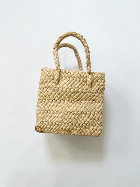 Vintage Style Cherry Wicker Basket Purse Handbag