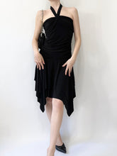 Load image into Gallery viewer, Dusk Handkerchief Halter Mini Dress (S)
