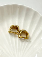 Load image into Gallery viewer, Vintage Gold Braided Rope Clip On Earrings
