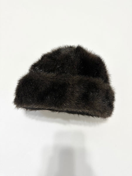 1950s Brown Bear Faux Fur Hat