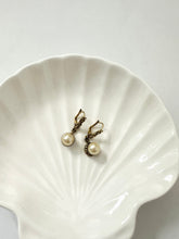 Load image into Gallery viewer, Vintage Bronze Pearl Earrings
