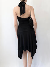 Load image into Gallery viewer, Dusk Handkerchief Halter Mini Dress (S)
