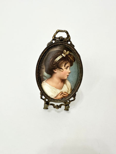 Mini Vintage Italian Victorian Style Antique Easel Art Frame