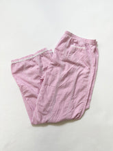 Load image into Gallery viewer, Vintage Victoria&#39;s Secret Pink Gingham Eyelet Sleep PJ Pants (L)
