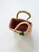 Load image into Gallery viewer, Vintage Style Cherry Wicker Basket Purse Handbag
