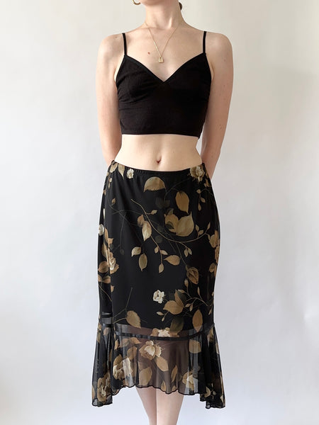 Floral Rory Midi Skirt (S)